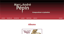 Desktop Screenshot of marcandrepepin.com