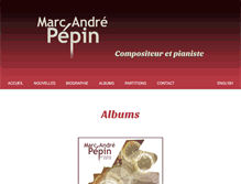 Tablet Screenshot of marcandrepepin.com